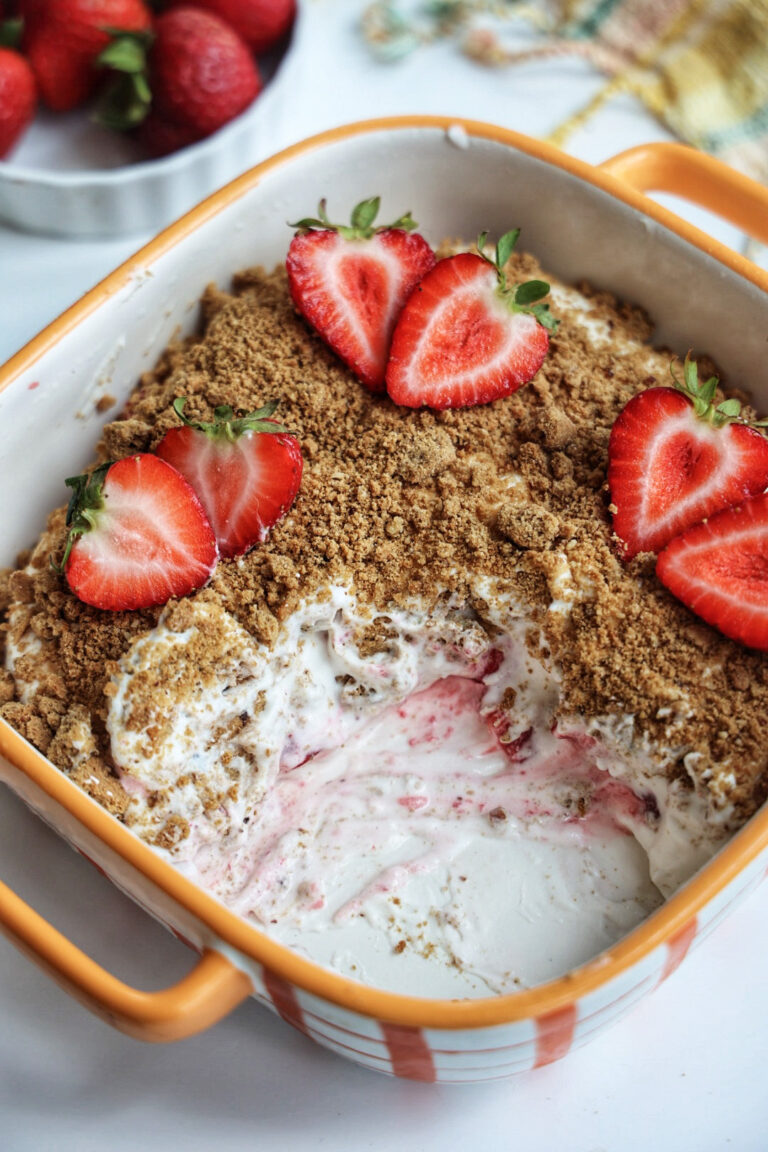 Strawberry Icebox Cake (Vegan & Paleo)