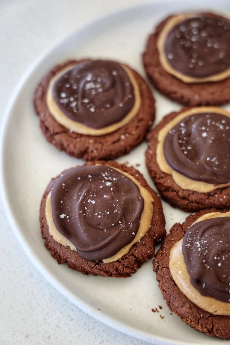 buckeye Brownie Crumbl cookies (vegan, Gluten Free)
