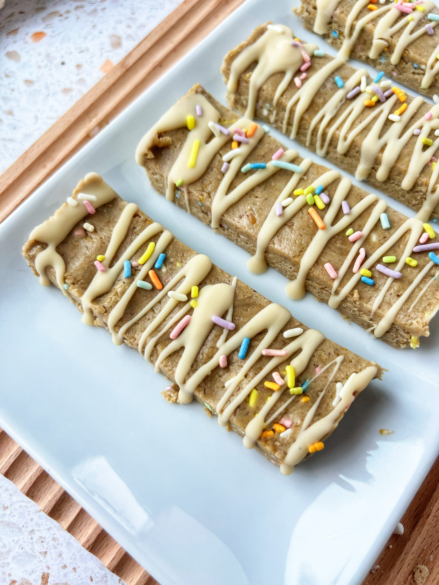 Vegan Birthday cake protein bars