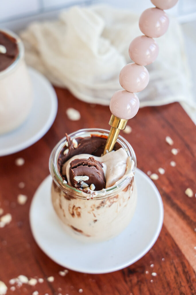 peanut butter mousse yogurt bowls