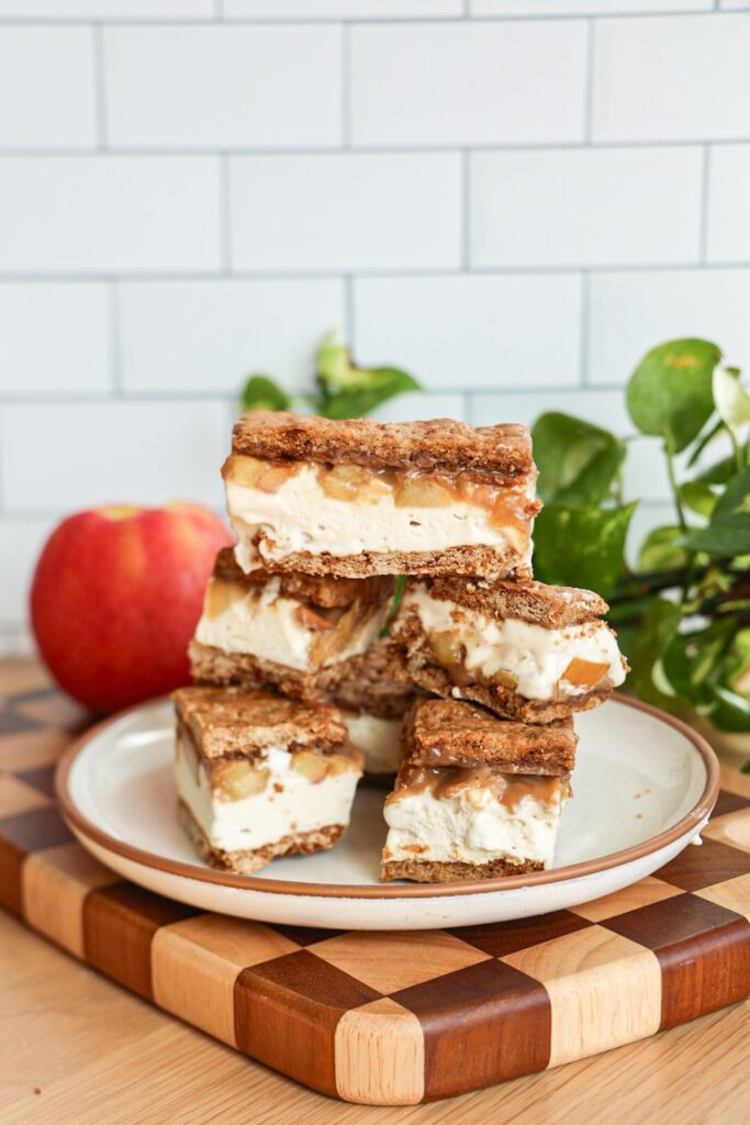 High protein caramel apple s'mores