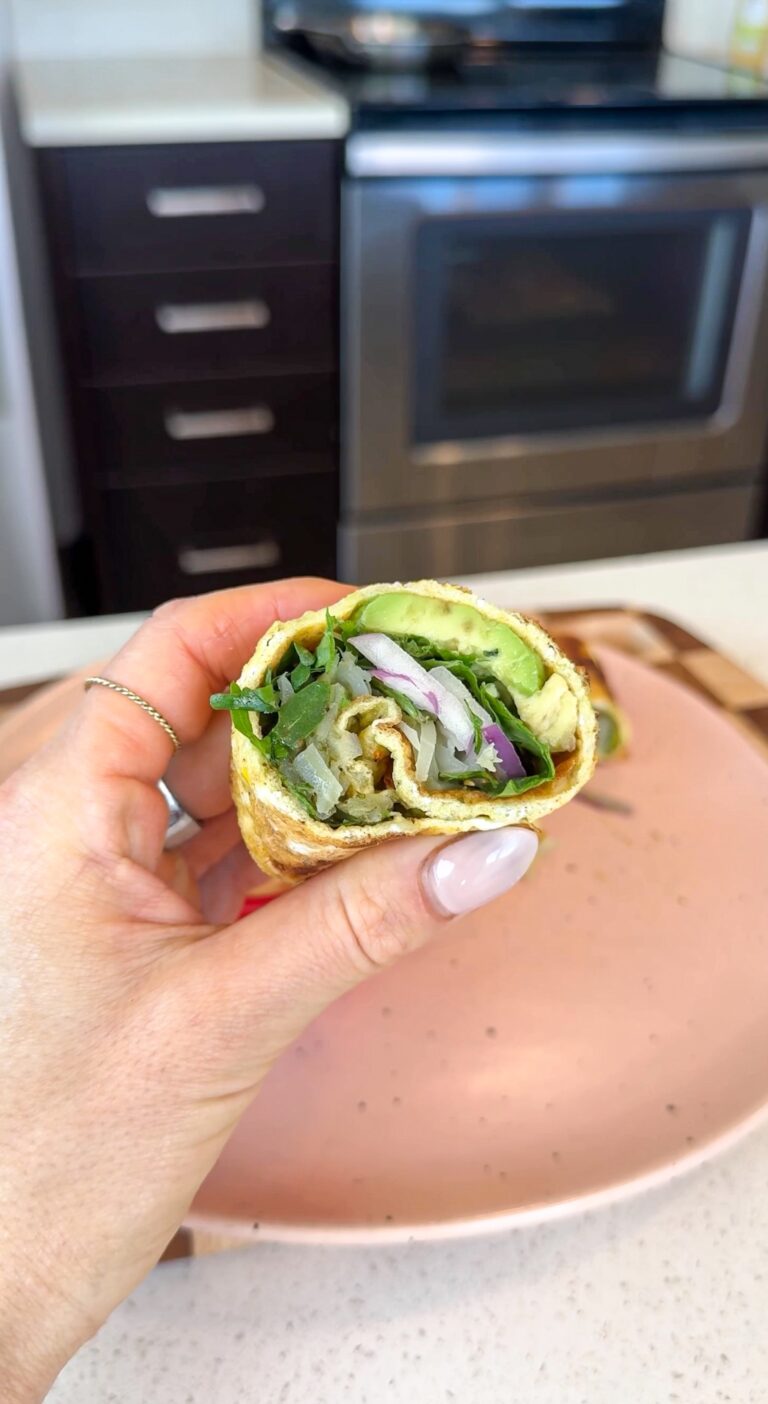 3 ingredient high protein wraps (low carb)