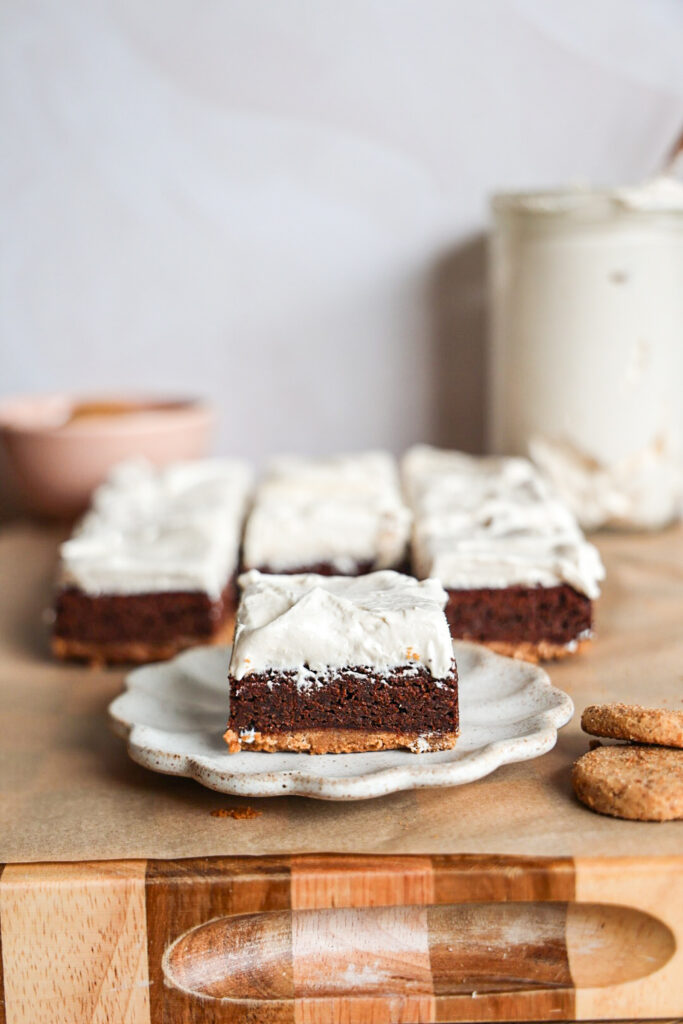 A tray of S'mores brownies (gluten-free, dairy-free, paleo, refined sugar-free)