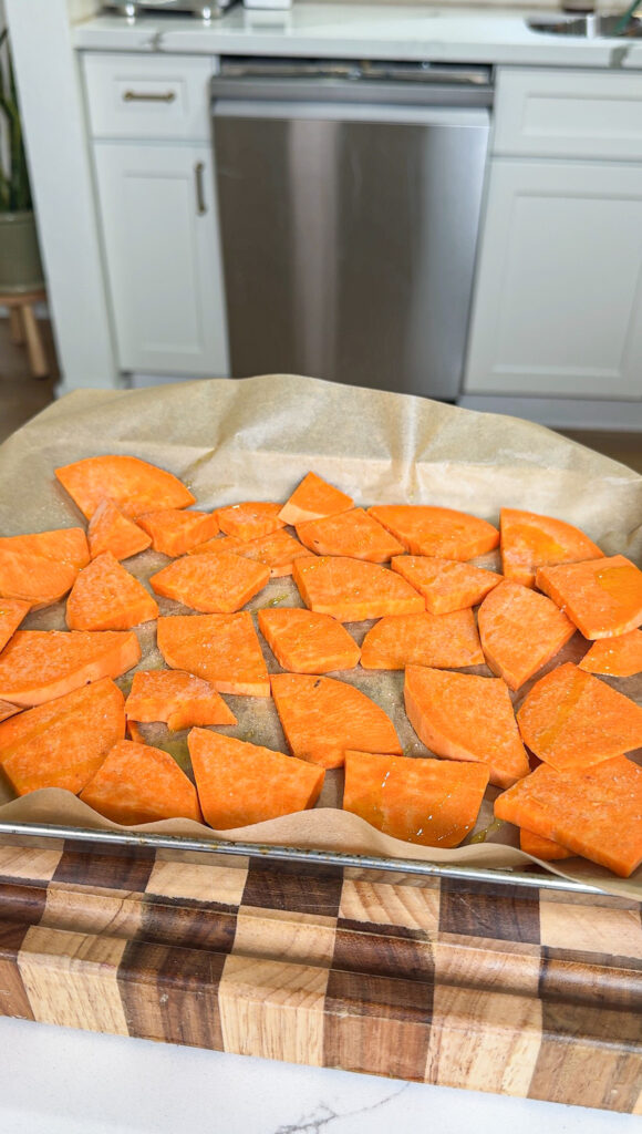 Roasted sweet potatoes