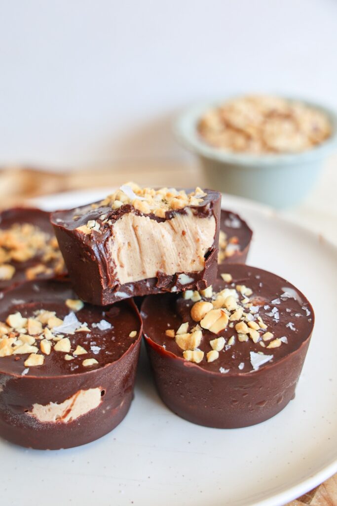 healthy frozen peanut butter cups