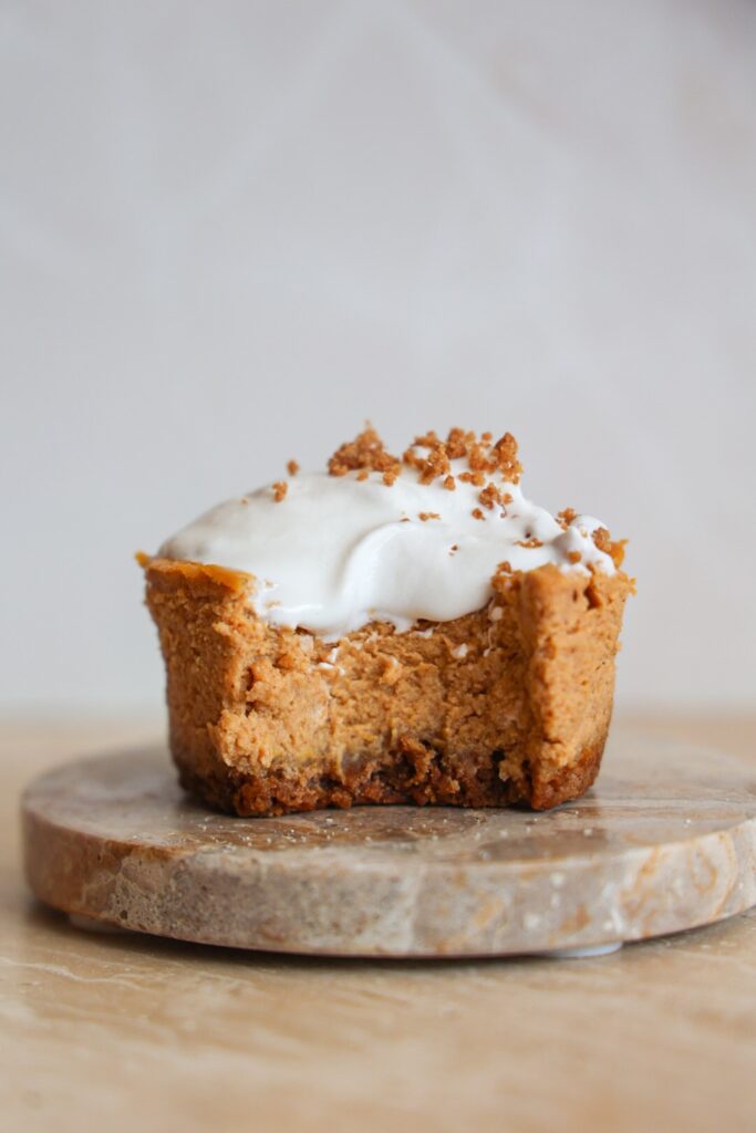 Healthy, low calorie, high protein pumpkin pie.