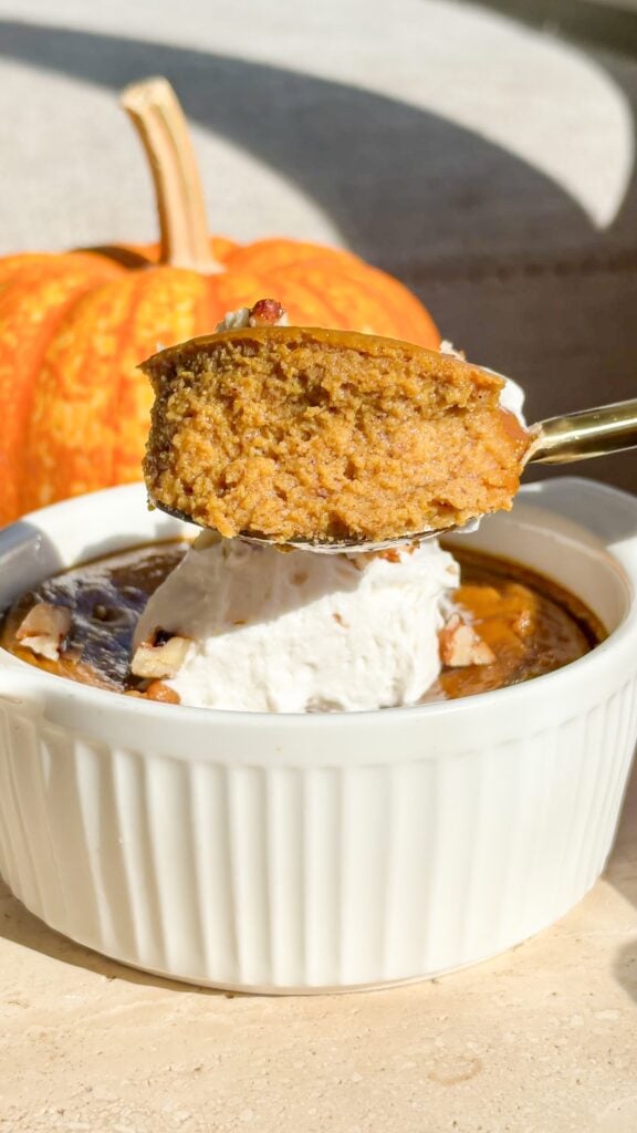 Healthy pumpkin pie custard.