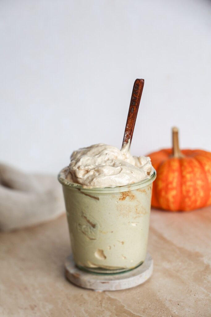 Pumpkin Spice Marshmallow Fluff (paleo, refined sugar-free, no corn syrup)