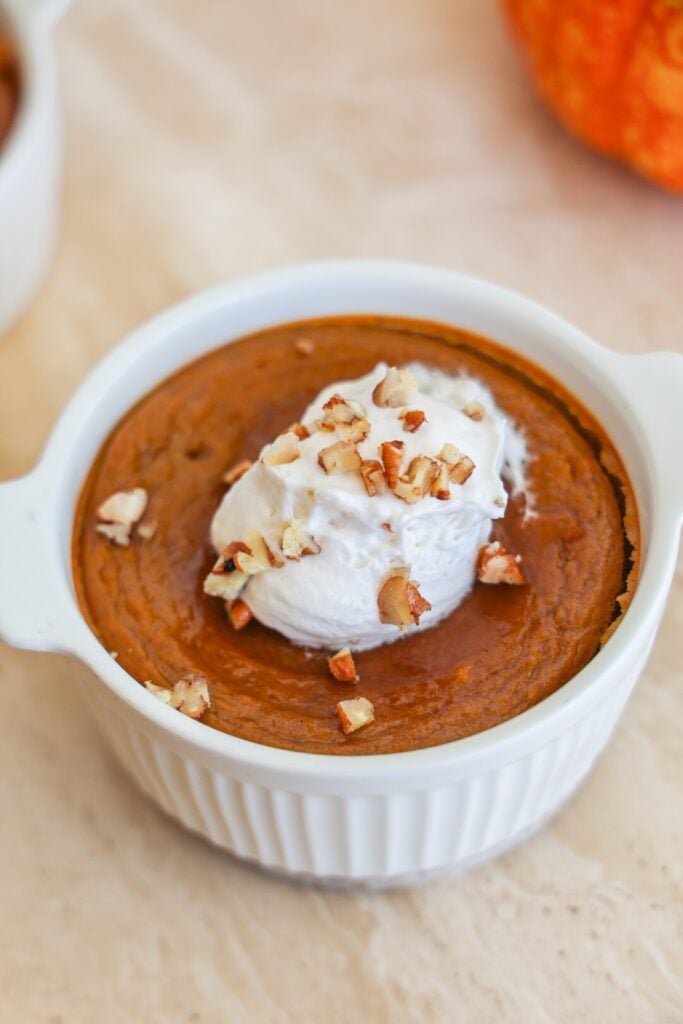 Healthy pumpkin pie custard (dairy-free, paleo, vegan)